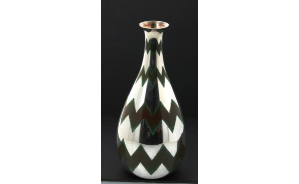 CHRISTOFLE - Vase balustre en dinanderie