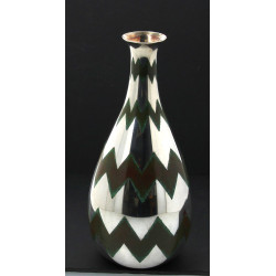CHRISTOFLE - Vase balustre en dinanderie