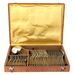 Ménagère en métal argenté ART DECO compr