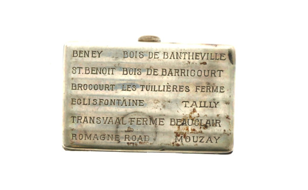 Thème 14-18 - Etui à cigarettes en argen
