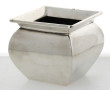Vase ou petit cache-pot en métal argenté