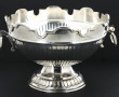 Coupe sur piédouche en métal argenté, pa