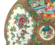 CANTON - Vase et assiette en porcelaine 
