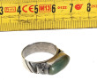 CHINE - Bague ancienne en argent et cabo
