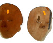 BALI - Deux masques balinais en bois pol