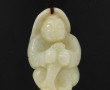 CHINE - Pendentif en jade HETIAN représe