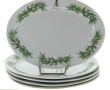 5 plats ovales en porcelaine chinoise à 