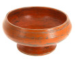 Coupe creuse en bois peint en orange, Bi