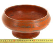 Coupe creuse en bois peint en orange, Bi