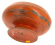 Coupe creuse en bois peint en orange, Bi