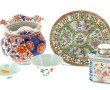 CHINE - Lot de 4 pièces en porcelaine : 