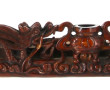 Pipe en bois sculpté à décor de dragons,