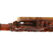 Pipe en bois sculpté à décor de dragons,