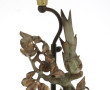 Pied de lampe avec sujet en néphrite "Oi