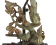 Pied de lampe avec sujet en néphrite "Oi