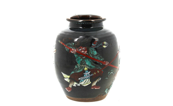 Vase en céramique du JAPON à décor de gu