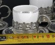 6 tasses à moka en porcelaine blanche fi