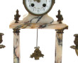 Garniture de cheminée en marbre de coule