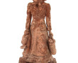 "Femme au panier et à l'oie" terre cuite