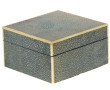 Coffret en bois gainé de galuchat 10 x10