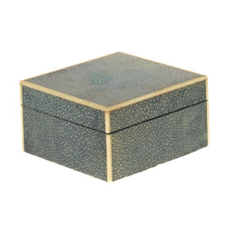 Coffret en bois gainé de galuchat 10 x10