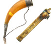 Encrier de voyage ottoman en laiton XIXe