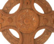 Croix celtique en bois sculpté H. 33,5 c