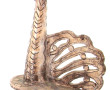 Sculpture en forme de coq en terre cuite