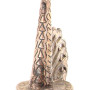 Sculpture en forme de coq en terre cuite