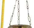 Suspension d'église en bronze décor d'an
