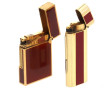 DUPONT - Briquet en laque brune et métal
