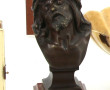 Tête de CHRIST en bronze à patine brune,