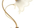 Lampe décorative en métal doré à deux br
