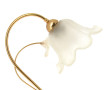Lampe décorative en métal doré à deux br