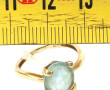 Bague en or jaune 9 cts (375ème) sertie 