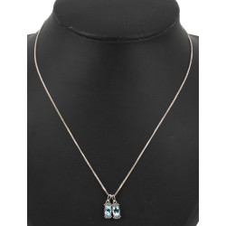 Deux pendentifs en argent 925ème, strass