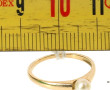 Bague en or jaune 750ème sertie d'une pe