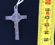 Pendentif croix en argent 925ème, H 5 cm