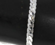 Bracelet maille plate en argent 925ème, 