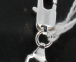 Bracelet maille plate en argent 925ème, 