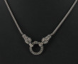 Collier en argent 925ème à motif central