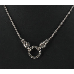 Collier en argent 925ème à motif central