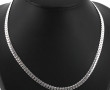 Collier maille plate en argent 925ème. L
