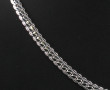 Collier maille plate en argent 925ème. L