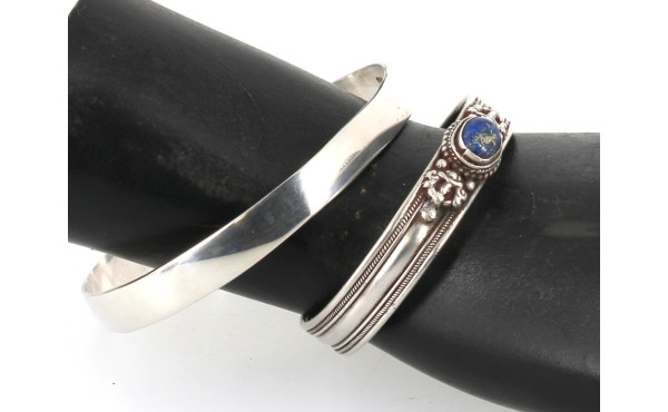 Bracelet jonc en argent 925ème : on y jo