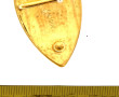 LALIQUE - Boucle feuille en cristal pour