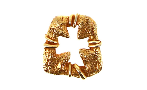 CHRISTIAN LACROIX - Broche en métal doré
