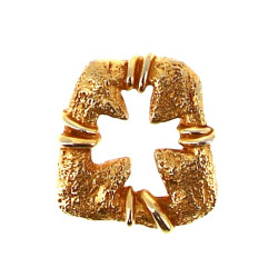 CHRISTIAN LACROIX - Broche en métal doré