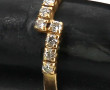 Bague en or jaune 18 cts, poinçon tête d
