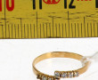 Bague en or jaune 18 cts, poinçon tête d